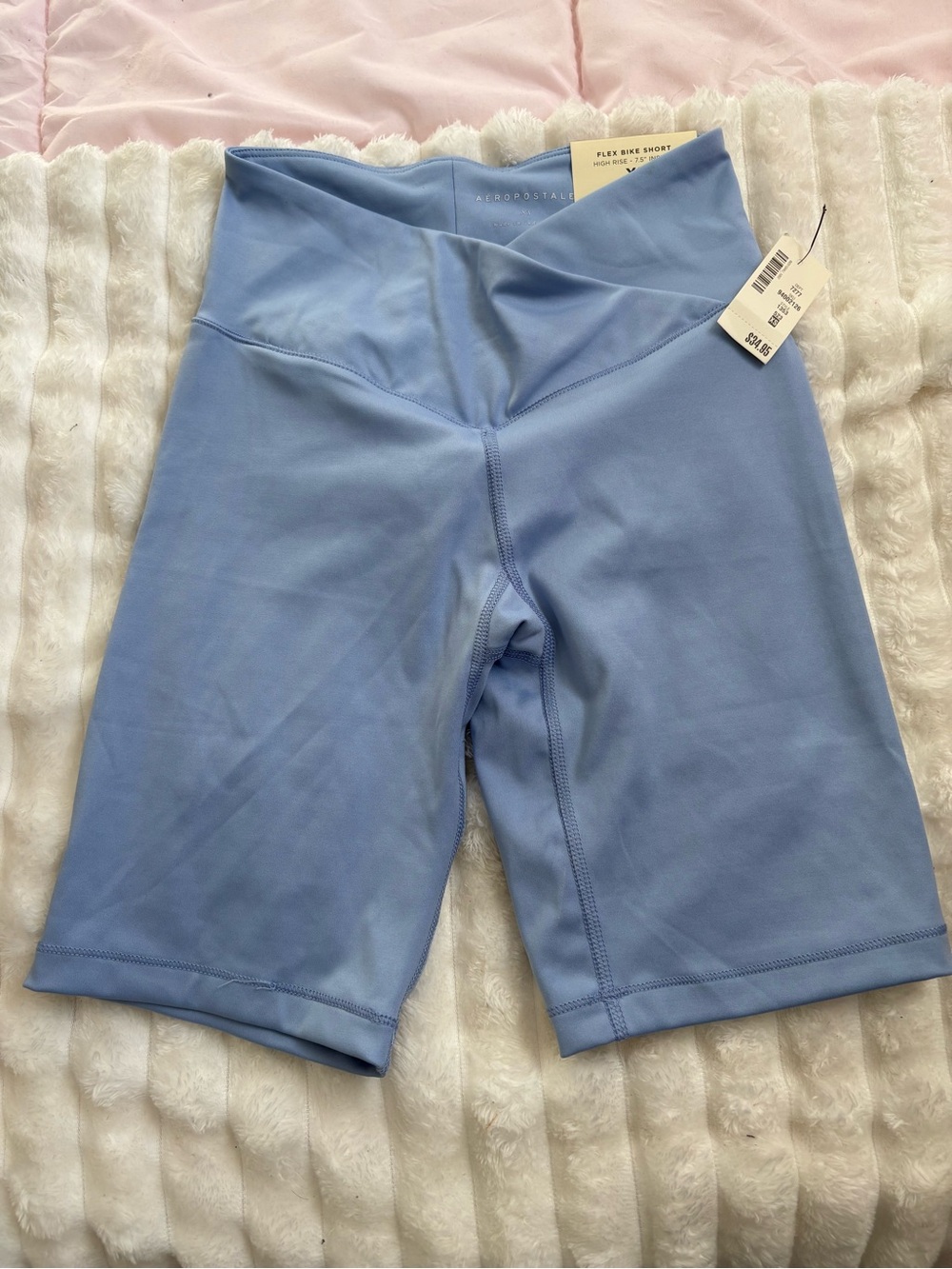 Aeropostale Light Blue V-Waist Bike Shorts